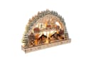 SPETEBO LED Schwibbogen aus Holz Wintermarkt Motiv Bild 2