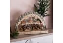 SPETEBO LED Schwibbogen aus Holz Wintermarkt Motiv Bild 4