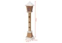 Spetebo Holz Laterne LED Dekofigur 23 LED warm weiß 75 cm Bild 1