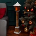 Spetebo Holz Laterne LED Dekofigur 23 LED warm weiß 75 cm Bild 5