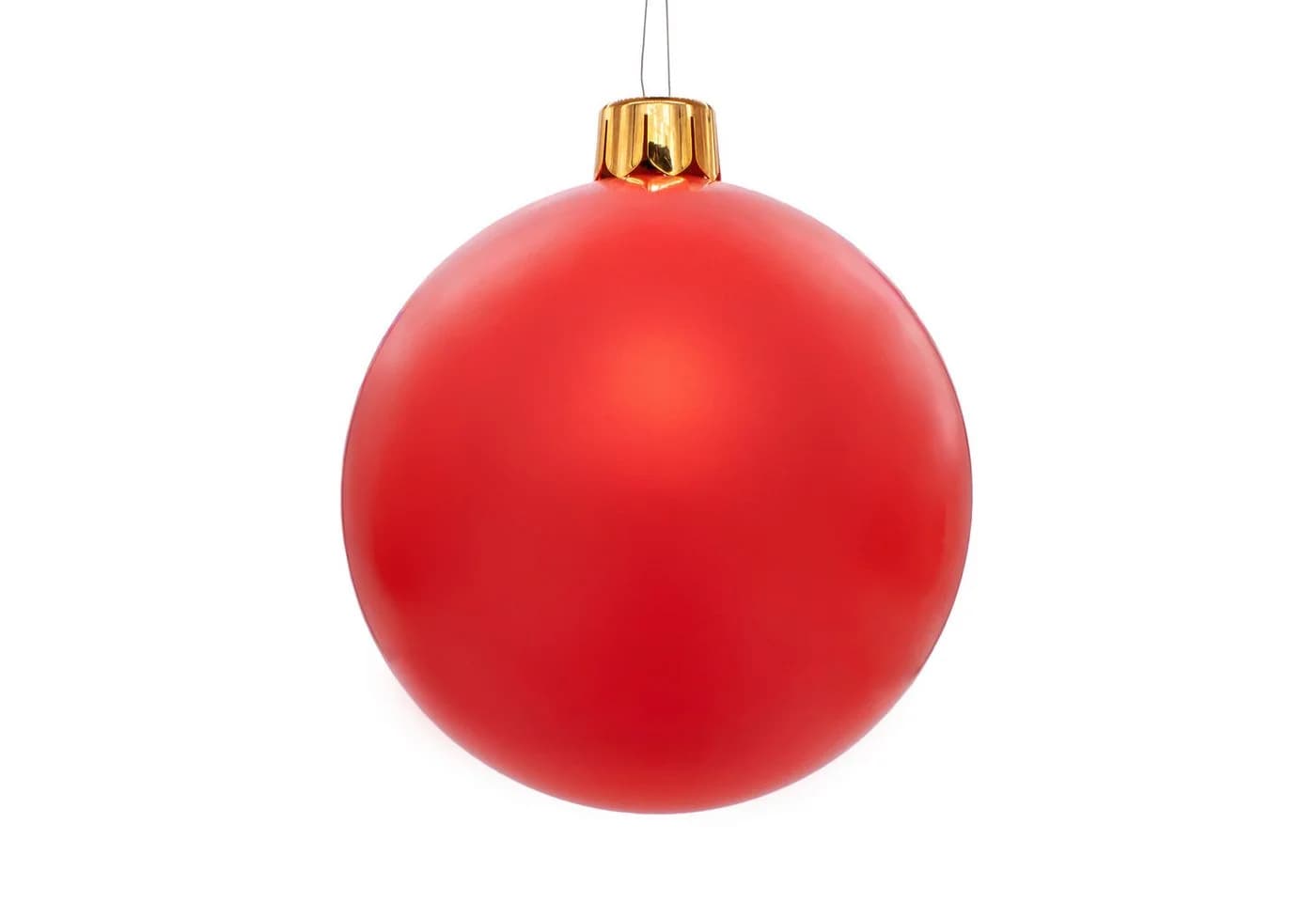 Spetebo Riesen Weihnachtskugel aufblasbar 45 cm Rot - Bild 2