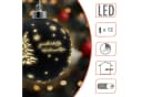 Spetebo LED Weihnachts-Glaskugel Schwarz Matt mit Timer Bild 3
