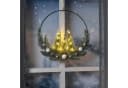 Spetebo LED Metall Dekoring mit Tannen und Weihnachtskugeln warm weiß Bild 4