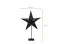 Spetebo LED Stern Deko Leuchte Schwarz mit Timer Bild 1