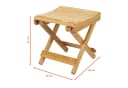 Spetebo Bambus Klapphocker Natur 31x28 cm Bild 1