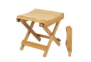 Spetebo Bambus Klapphocker Natur 31x28 cm Bild 2