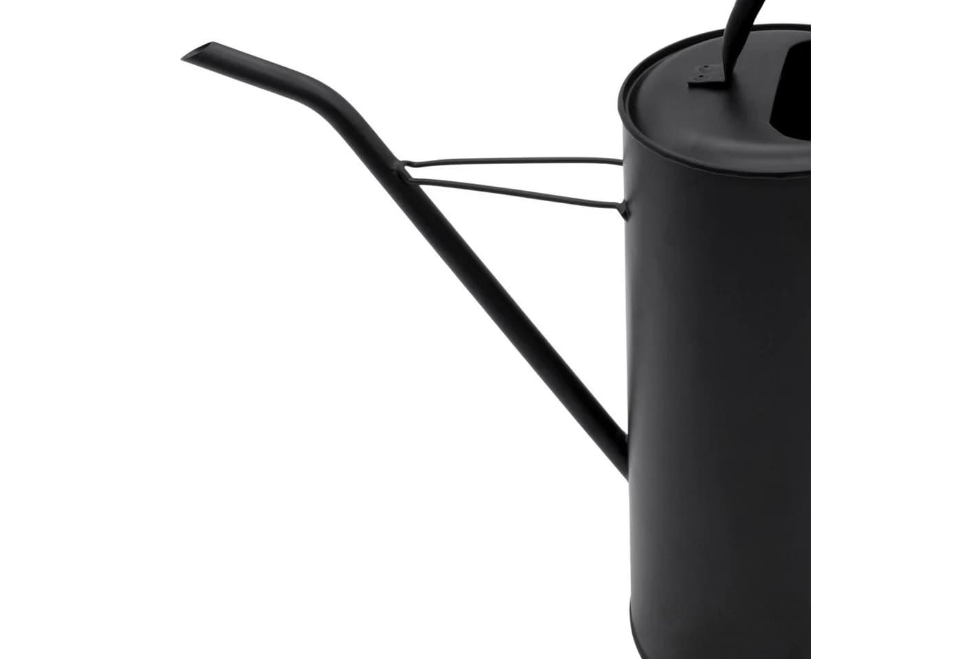 Spetebo Gießkanne Metall 3L Schwarz Matt mit langem Ausguss - Bild 4