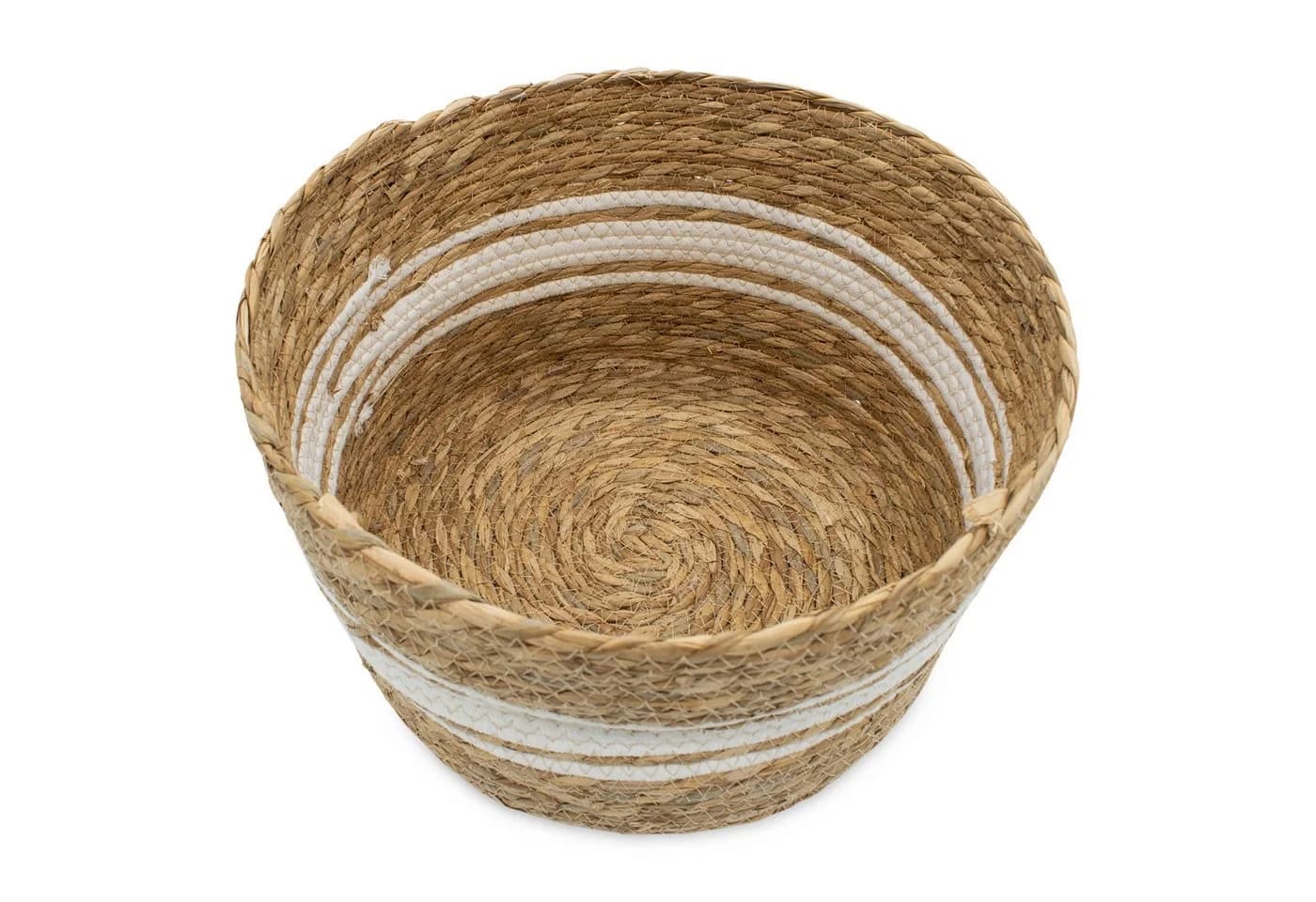 Spetebo Aufbewahrungsbox Seegras Korb natur 3er Set - Bild 4