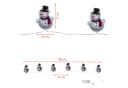 Spetebo LED Schneemann Lichterkette 100 cm mit Timer Bild 1