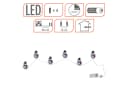 Spetebo LED Schneemann Lichterkette 100 cm mit Timer Bild 3
