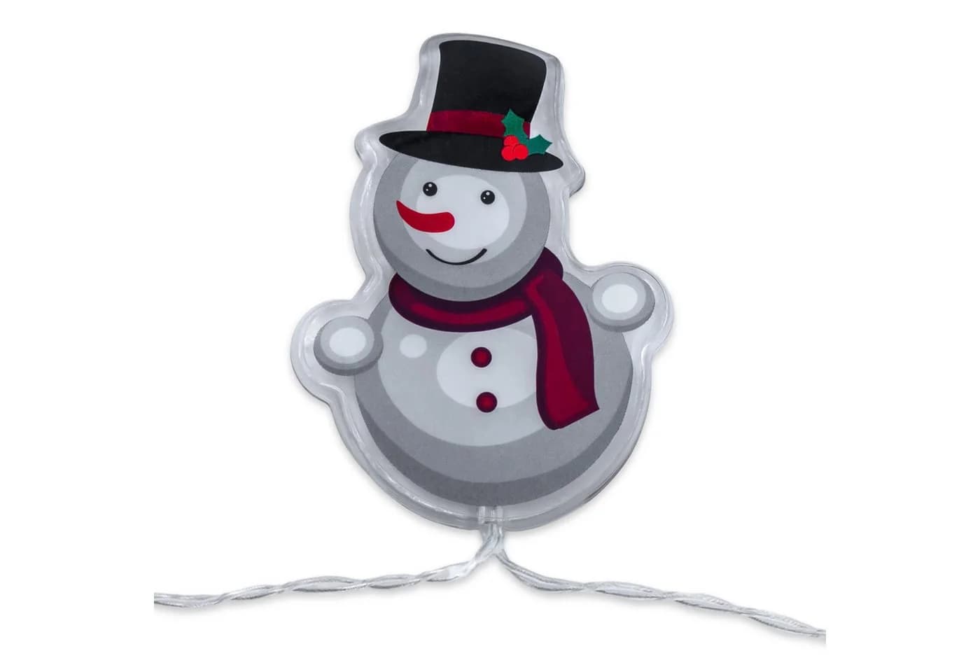 Spetebo LED Schneemann Lichterkette 100 cm mit Timer - Bild 4
