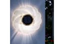 Spetebo LED Solar Wandleuchte Blume transparent 18 cm Bild 2