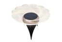 Spetebo LED Solar Wandleuchte Blume transparent 18 cm Bild 4