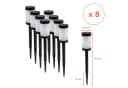 Spetebo LED Solarleuchte Wegeleuchte mit 12 Flammen LED 41 x 6 cm Bild 1
