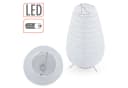 Spetebo LED Papier Laterne 2er Set Weiß Silber 26 cm Bild 3