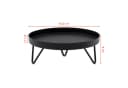 Spetebo Blumenhocker Metall Schwarz 22 cm Bild 1