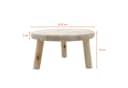 Spetebo Blumenhocker Holz Natur 3 Beine Bild 1