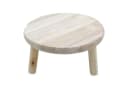 Spetebo Blumenhocker Holz Natur 3 Beine Bild 2