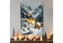 Spetebo Weihnachts Wandbild mit LED Beleuchtung Leinwand auf Holzrahmen Bild 2