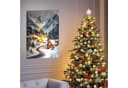 Spetebo Weihnachts Wandbild mit LED Beleuchtung Leinwand auf Holzrahmen Bild 5