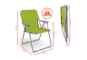 Spetebo Campingstuhl 2er Set Klappstuhl Lime Grün Metall Bild 1