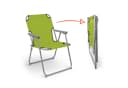Spetebo Campingstuhl 2er Set Klappstuhl Lime Grün Metall Bild 3