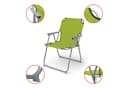 Spetebo Campingstuhl 2er Set Klappstuhl Lime Grün Metall Bild 4