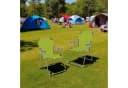 Spetebo Campingstuhl 2er Set Klappstuhl Lime Grün Metall Bild 5