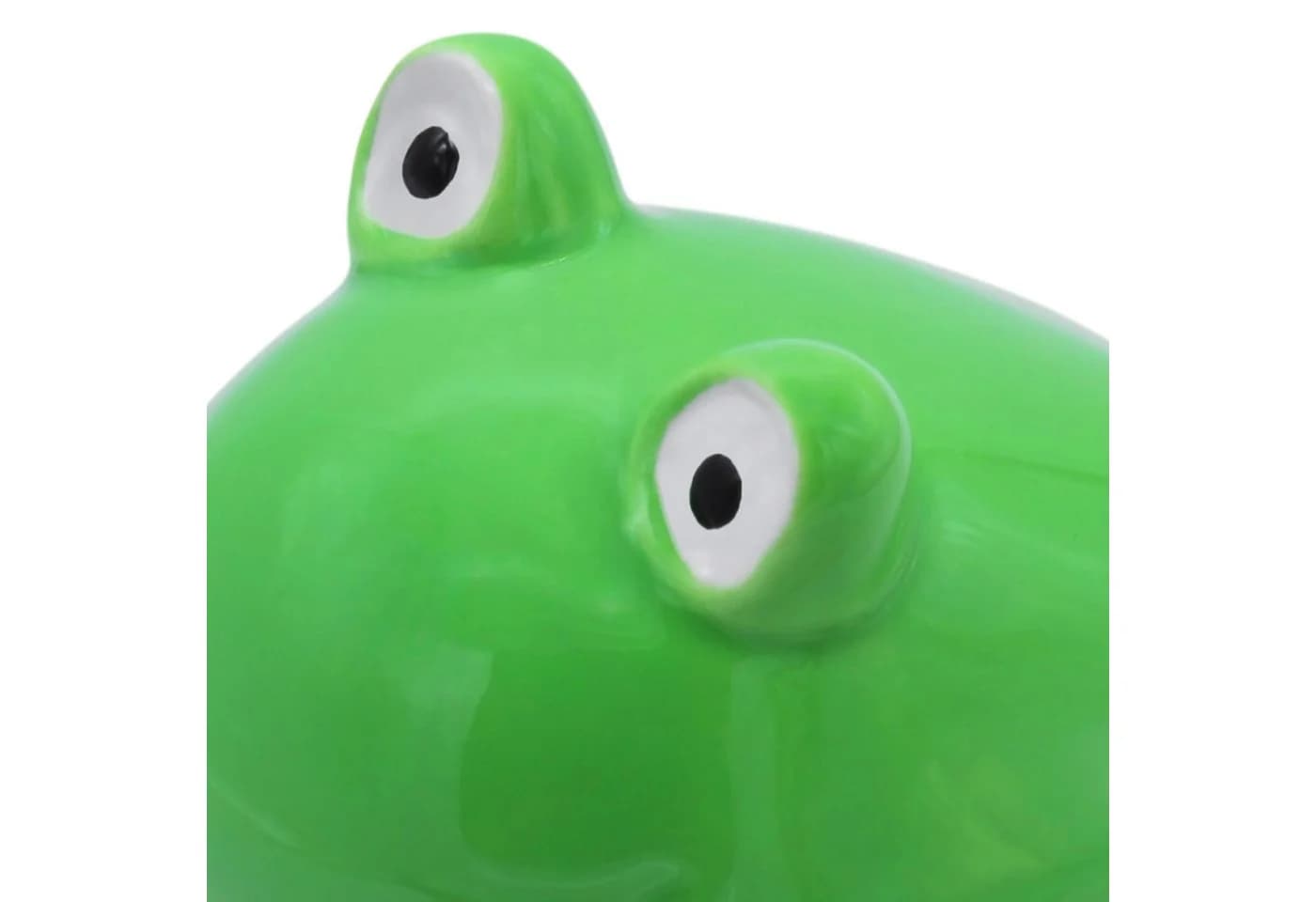 Spetebo Teichfigur Frosch Set 2-tlg. Grün Porzellan Schwimmdeko - Bild 4