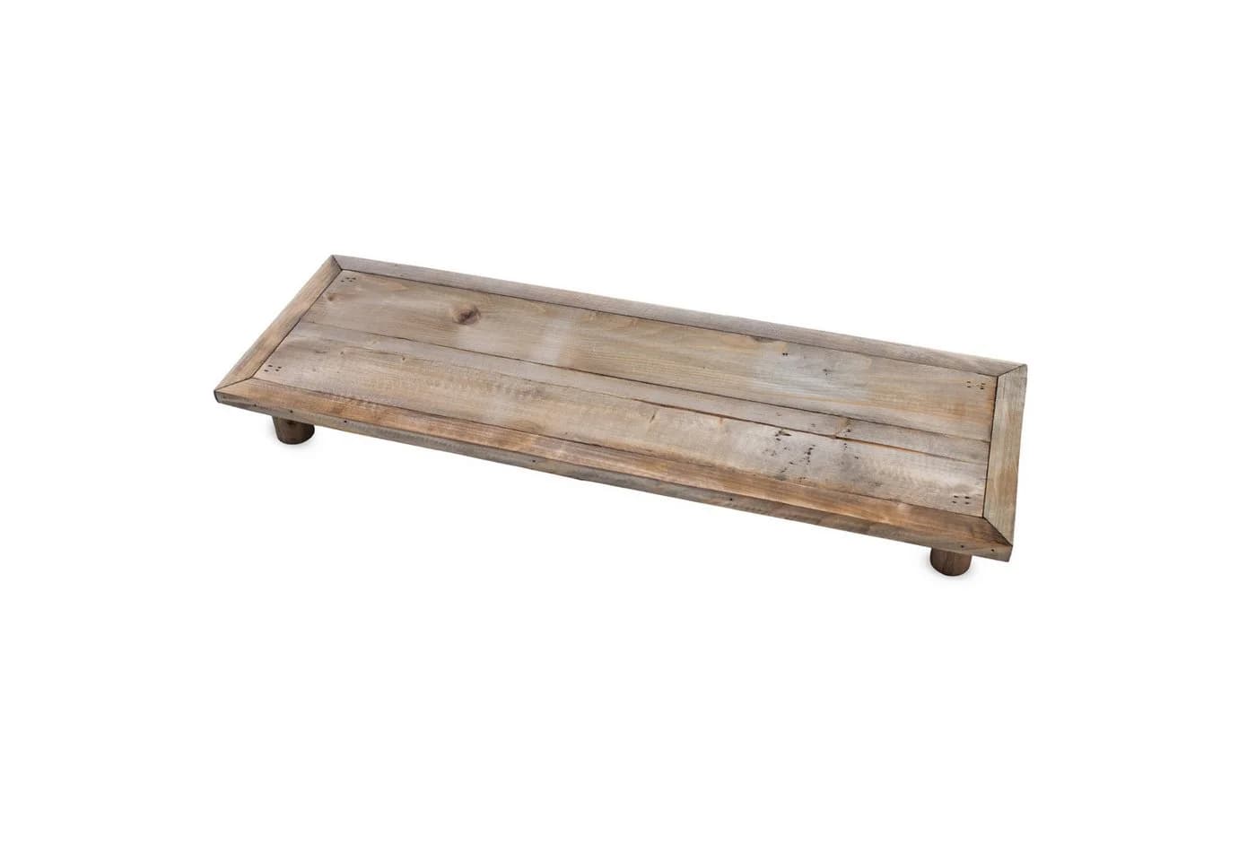 Spetebo Blumenhocker Deko Blumenteller Natur Holz - Bild 2