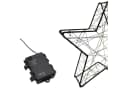Spetebo LED Stern Metall schwarz 2er Set für Außen Bild 4