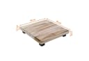 SPETEBO Blumenhocker Holz eckig mit schwarzen Füßen Bild 1
