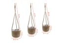 Spetebo Seegras Blumenampel 3er Set Natur Bild 1