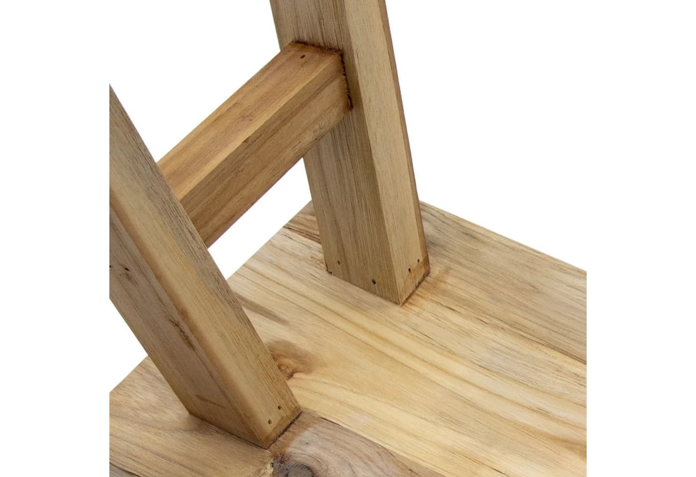 Spetebo Blumenhocker Teakholz Blumensitzbank Natur Rechteckig - Bild 5