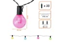 Spetebo LED Solar Lichterkette 20 Glühbirnen Bunt Garten Deko Bild 1