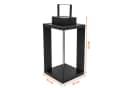 Spetebo Solar Laterne Metall 25 LED Warmweiß Bild 1