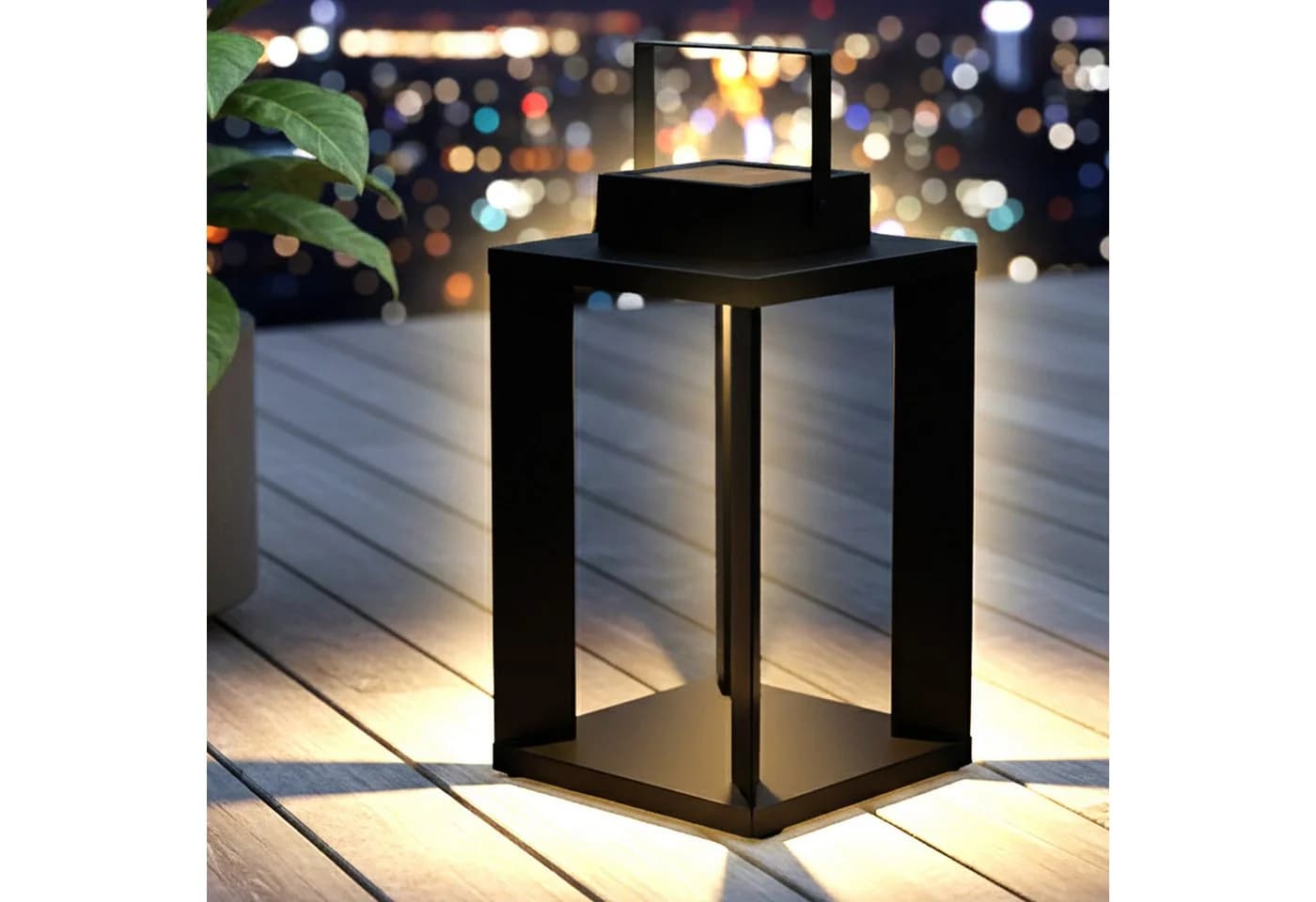 Spetebo Solar Laterne Metall 25 LED Warmweiß - Bild 2