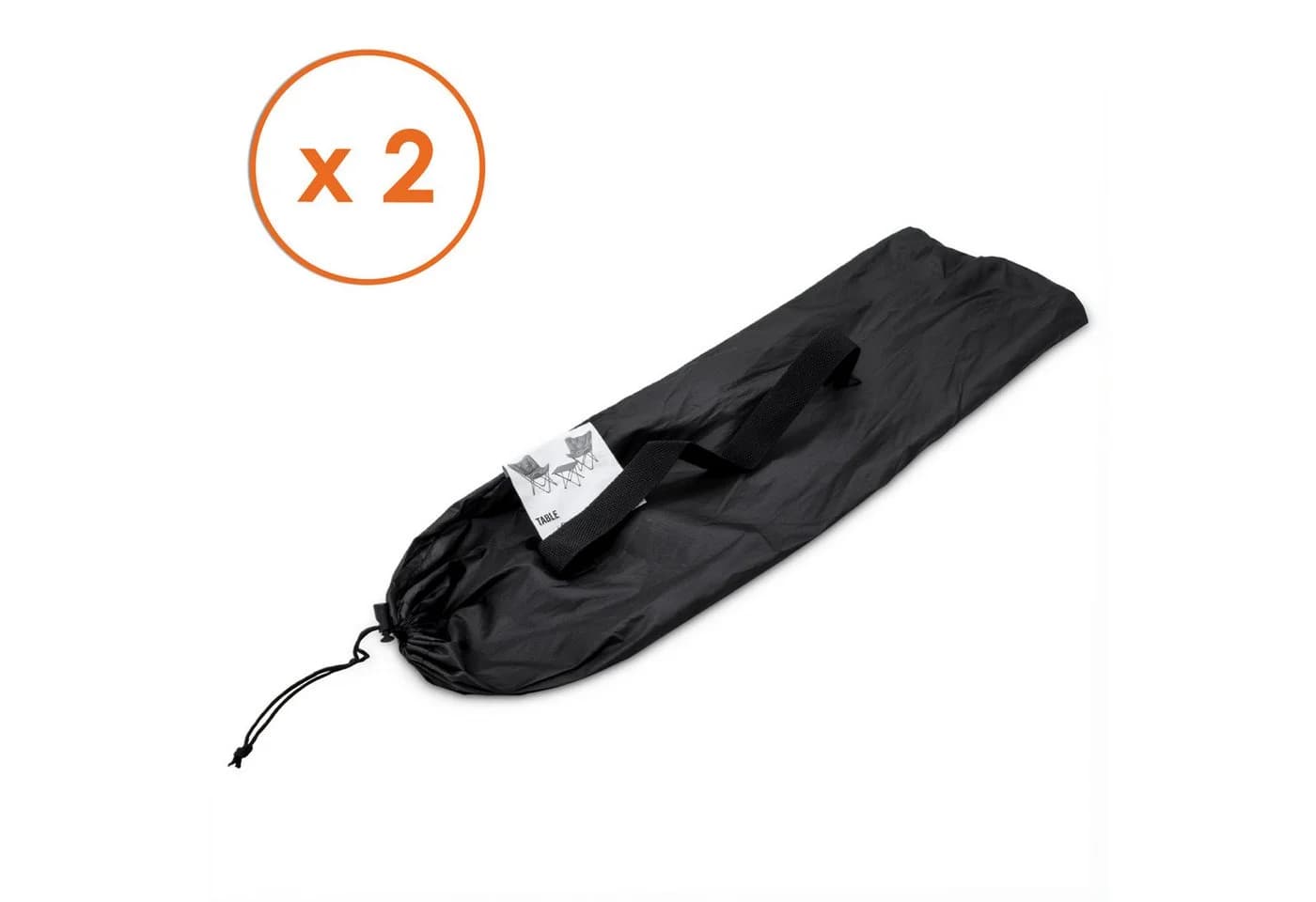 Spetebo Camping Sitzgruppe 3-tlg. mit Aluminium Klapptisch Grau - Bild 5