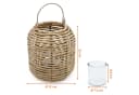 Spetebo Rattan Windlicht Natur Boho Chic Bild 1
