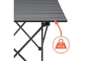 Spetebo Campingtisch Klapptisch Schwarz mit Tragetasche Bild 3