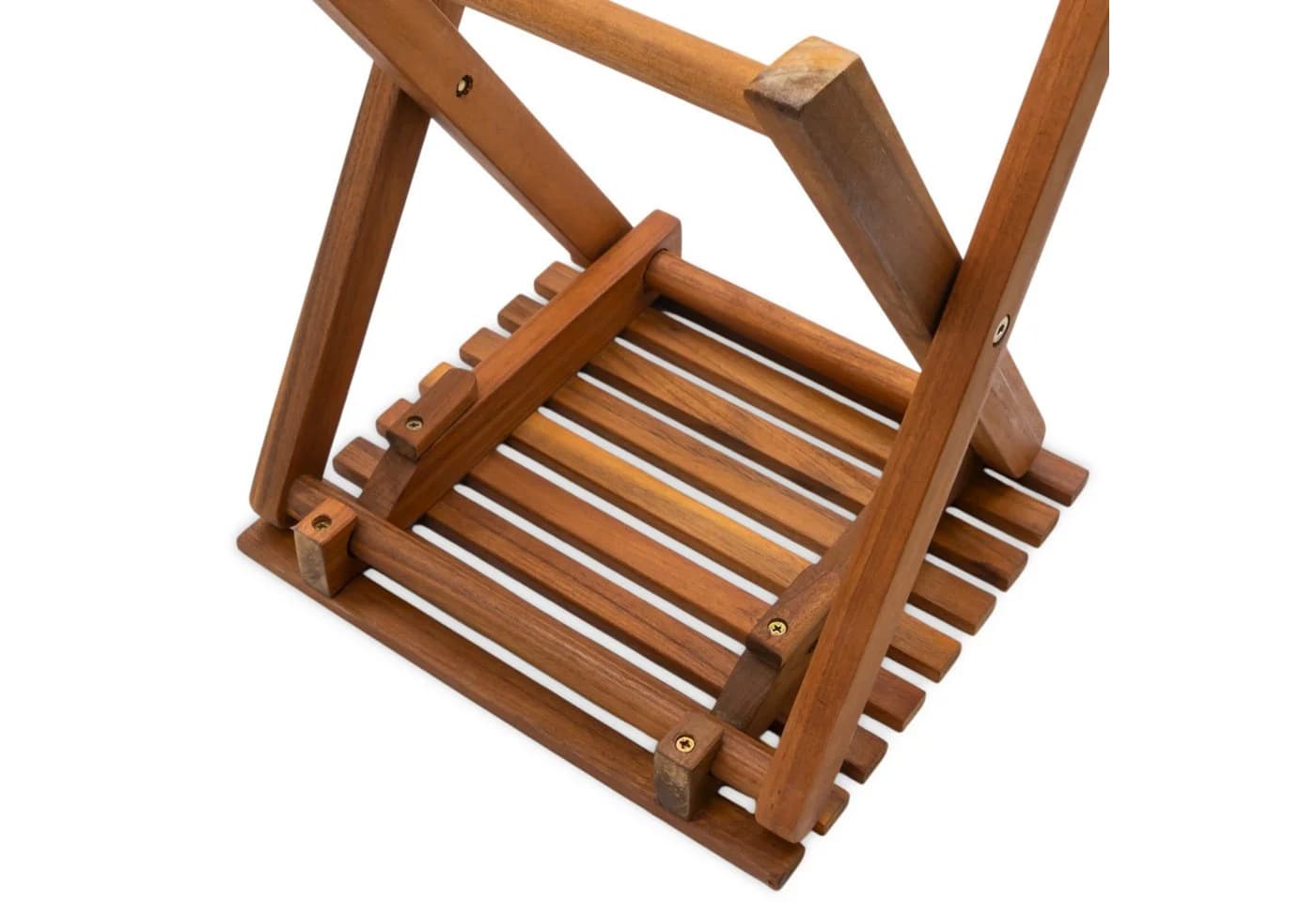 Spetebo Akazien Klapphocker 2er Set natur geölt - Bild 4