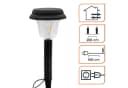 Spetebo LED Gartenleuchte 4er Set Schwarz Kunststoff mit Erdspieß Bild 3