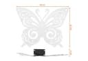 SPETEBO Solar Wandbild Schmetterling Weiß mit 30 LED Bild 1