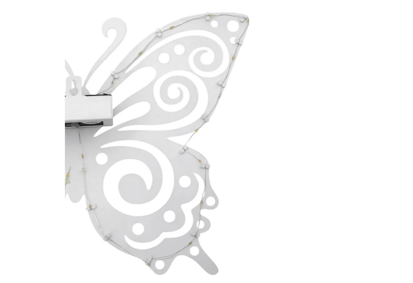 SPETEBO Solar Wandbild Schmetterling Weiß mit 30 LED - Bild 4