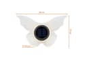 SPETEBO LED Solar Wandleuchte Schmetterling Warmweiß Dämmerungssensor Bild 1