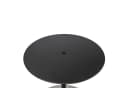 Spetebo Beistelltisch rund Metall Glasplatte Schwarz Bild 3