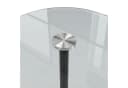 Spetebo Beistelltisch rund Metall Glasplatte Schwarz Bild 4