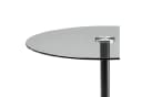 Spetebo Beistelltisch rund Metall Glasplatte Schwarz Bild 5
