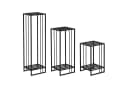 Spetebo Pflanzentreppe 3er Set Metall Schwarz Bild 3