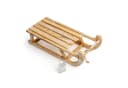 Spetebo LED Holz Deko Schlitten warm weiß mit Timer Bild 5